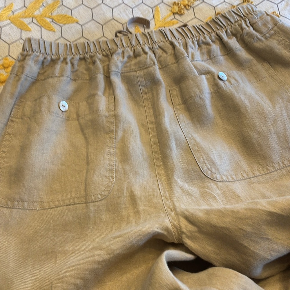 NWOT Multiples Tan Linen Suit with Jacket and Pants - Picture 15 of 15